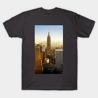 Low Poly New York City Crystler Building T-Shirt